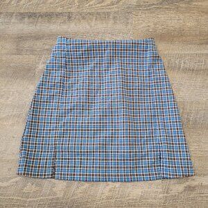BRANDY MELVILLE | John Galt Plaid Cara Mini Skirt